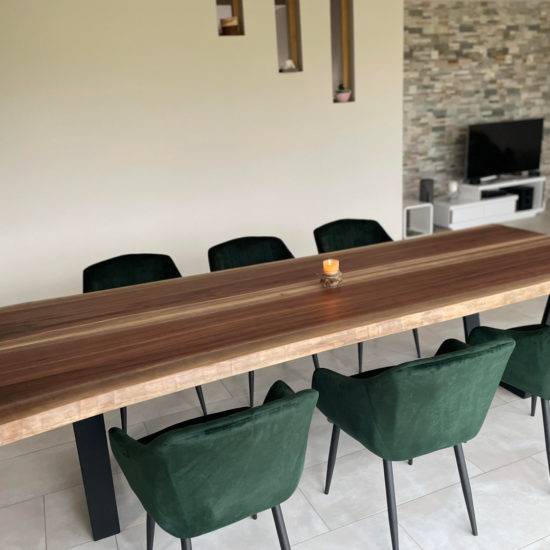 table bois massif design artisan menuisier Jérôme Hauck Grand-est moselle